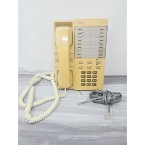 Vintage‎ AT&T Corded Speakerphone 720 Desk/Wall Beige Telephone Removable Mount